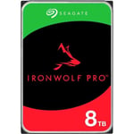 SEAGATE - IRONWOLF PRO - Intern hårddisk - 8TB - SATA 6 Gbit/s - 7200RPM (ST8000NT001)