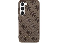 Guess Guess Samsung S24+ Guhcs24mg4gfbr Metal Gold Logo Brown