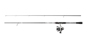 Abu Garcia Max X Spinning Combo, Canne à pêche et Moulinet pour la pêche en Eau Douce du brochet et du Sandre, Solide, léger et Polyvalent, Noir et Gris, Canne de 2,74 m à Vitesse modérée, 3000