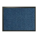 2 UR DOOR Paillasson Anti-saleté pour intérieur et extérieur - Super Absorbant - Doux, Durable et réutilisable pour la Maison et Le Bureau (Bleu, 60 cm x 90 cm)