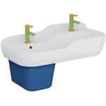 Lavabo pour enfant Vitra Sento Kids 2 hauteurs avec trop-plein + cache-siphon Sento kids