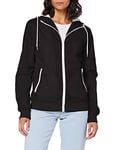 Build Your Brand Ladies Windrunner Coupe-Vent, Noir/Blanc, L Femme