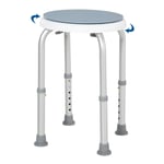 360 Degree Swivel Seat Bath Shower Stool Adjustable Height