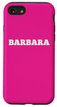 Coque pour iPhone SE (2020) / 7 / 8 Barbara Porte-nom personnalisable Dos assorti