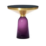 ClassiCon - Bell Side Table, Mässingstopp, Amethyst Violet - Småbord & sidebord - Sebastian Herkner - Lilla - Glass/Metall