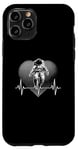 Coque pour iPhone 11 Pro Astronaute Heartbeat Space Hommes Femmes Garçons Filles Jeunes