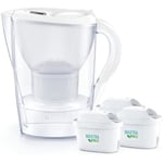 Carafe filtrante - BRITA - Marella Blanc - 3 filtres - 2,4L