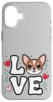 Coque pour iPhone 16 Plus Chihuahua Love Chichi mignon Chichi Maman Filles Femmes