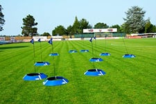 Cible de Foot Golf : kit de 3 ou 10 cibles pour Parcours Golf - Entrainement de Foot (Kit de 10 cibles)