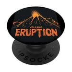 Expérience amusante de la puissance d'une éruption volcanique PopSockets PopGrip Adhésif