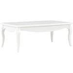 Table basse Blanc 110 x 60 x 40 cm Bois de pin massif - The Living Store - Blanc