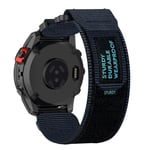 Garmin 26 mm Quick Release Nylon Magic Sticker Watch Band Blå