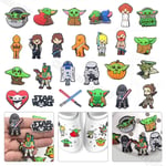 25PCS Star Wars PVC Shoes Charms For Croc And Jibbitz Decoration Accessories Set