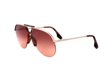 Lunettes de Soleil Victoria Beckham VB222S 711 GOLD/WINE ORANGE 65/14/ Femme