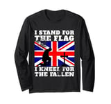 I Stand for The Flag, I Kneel for The Fallen Union Jack Long Sleeve T-Shirt