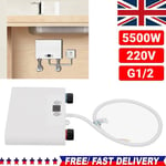 5500W Tankless Hot Water Heater Shower Electric Portable Instant Boiler Bathroom