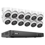 16CH 5MP POE NVR Kit Security Camera System Two Way Audio H.265+ IP Camera 8MP 4