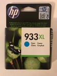 Genuine Original HP 933XL Cyan CN054A Printer Ink Cartridge - No Box