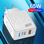 USB+PD Type-C 33W Phone Wall Charger for Xiaomi Samsung iPhone 14 (EU White)