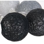 The Home Deco Factory - Guirlande Boule 10 Led Gris Noir Blanc 4x192cm 8 8