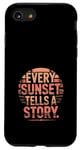 Coque pour iPhone SE (2020) / 7 / 8 Sunset Chasers Golden Hour Photographie Scénique Coucher de Soleil Vues