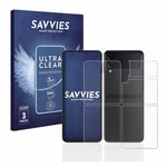 6x Film Protection Ecran pour Samsung Galaxy Z Flip 3 5G (Avant+Arrière) Film