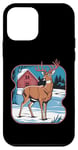 Coque pour iPhone 12 mini Design rétro Pop-Art avec motif de cerf et vintage