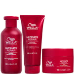 Wella Professionals Care Ultimate Repair Shampoo, Conditioner and Mask Bundle