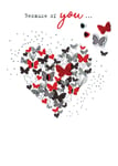 Because Of You Irresistible Valentine's Greeting Card Embellished Cards