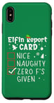 iPhone XS Max Christmas Nice Naughty Funny Xmas List Zero F's Given Case