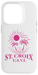 Coque pour iPhone 14 Pro Souvenirs de Saint-Croix usvi Îles Vierges américaines Rappel de vacances