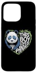 iPhone 15 Pro Max This Boy Loves Pandas Cute Panda Bear Valentines Day Case