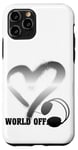 Coque pour iPhone 11 Pro Casque Musique Coeur Techno House Amour