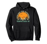 Seabrook Beach, New Hampshire - Explore The Outdoors Pullover Hoodie