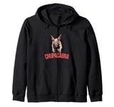 El Chupacabra Monster Graphic Cryptids Creature Women Men Zip Hoodie