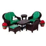 Lemax Salon de Jardin - Osier Lawn Set Code 64077