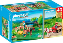 Playmobil Country Cavaliers avec poneys et carriole 5457 Anniversaire 40 ans