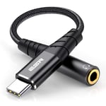 ESR USB Type-C to 3.5 mm Female Headphone Jack Adapter, USB-C to Aux Audio Dongle Cable Compatible with Pixel 4/3 XL, Galaxy Note 10/10 Plus/S21/S21 FE/S20/S20 Ultra/A52/Z Flip, iPad Pro, iPad Air 4