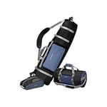 Samsonite Golf Deluxe 3P Set Bleu/Noir : Sac de Golf, Sac de Sport, Chaussure, Polyester 600D, Unisexe Adulte, Voyage de Golf