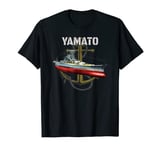 World War 2 Battleship Yamato Japanese Warship Dad Boy Son T-Shirt