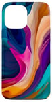 Coque pour iPhone 13 Pro Max Rubans de couleur abstraits aléatoires