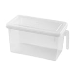 Large Capacity Refrigerator Organizer With Lid With Handle Plastic Freshness UK