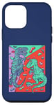 Coque pour iPhone 12 mini T-Rex Rock Climbing Dino Bouldering