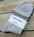 3 Pairs CALVIN KLEIN Shades of Grey SHORT ANKLE Roll Top SOCKS Adult CK2