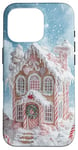 iPhone 16 Pro Cute Christmas Gingerbread House Snowflakes Holiday Xmas Case