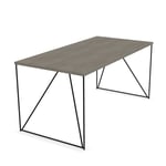 Skrivbord Air, Bredd 160 cm, Utförande Black / Grey Wood