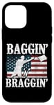 iPhone 12 mini Cornhole Team Bean Bag Player Champ American Flag Baggin' Case