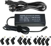 90 W Chargeur universel pour ordinateur portable HP Acer ASUS Sony Toshiba Dell Lenovo Samsung Gateway Notebook Câble d'alimentation 16 V 18,5 V 19 V 19,5 V 20 V 24 V avec 10 pointes