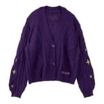 Speak Now Cardigan, Stjärnbroderad Stickad Speak Now Cardigan, Speak Now Cardigan Med Patch, Eras Tour Merch Gåvor xs-s xs-s