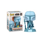 Figurine Funko Pop The Mandalorian Holo / Star Wars The Mandalorian / Funko Pop Movies #345 - Exclusive Special Edition / Gitd